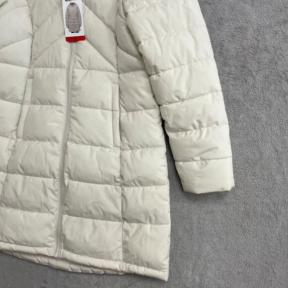 NEW Bench Women's M White Removable Hooded Puffer Coat Full Zip - Picture 12 of 15